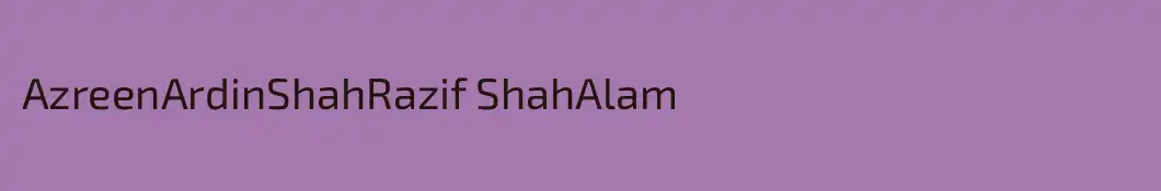 AzreenArdinShahRazif ShahAlam